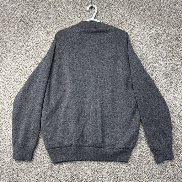 Barbour Jacket Men XXL Weather Comfort Wool Full Zip Lined Gray Knit Heavyweight - Picture 11 of 16